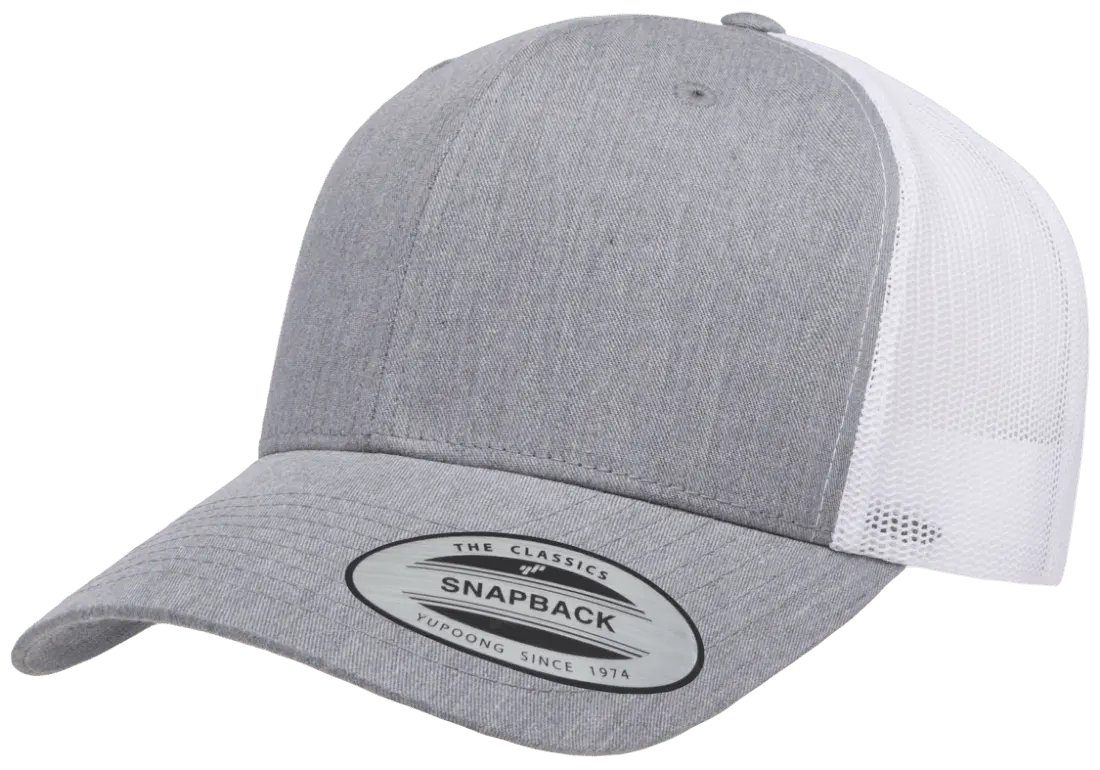 Custom Embroidered YP Classics® Retro Trucker Cap - 2Tone Snapback #6606T