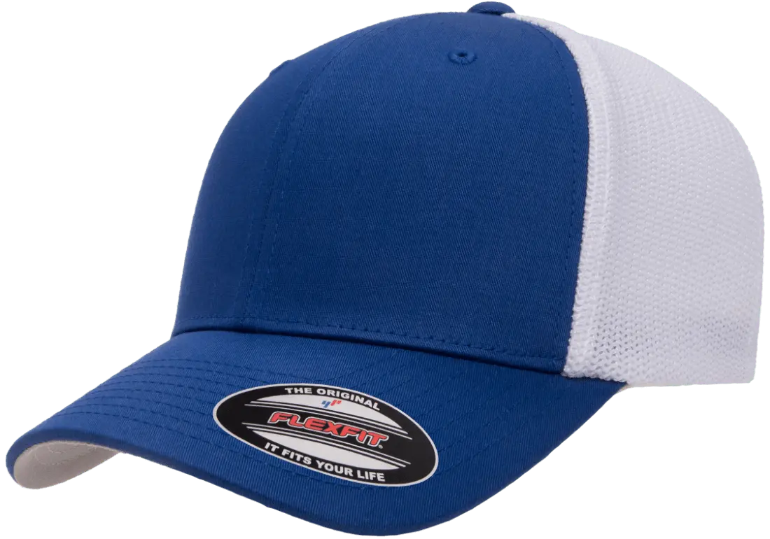 Custom Embroidered Flexfit® Trucker Mesh Cap - 2Tone Fitted #6511T