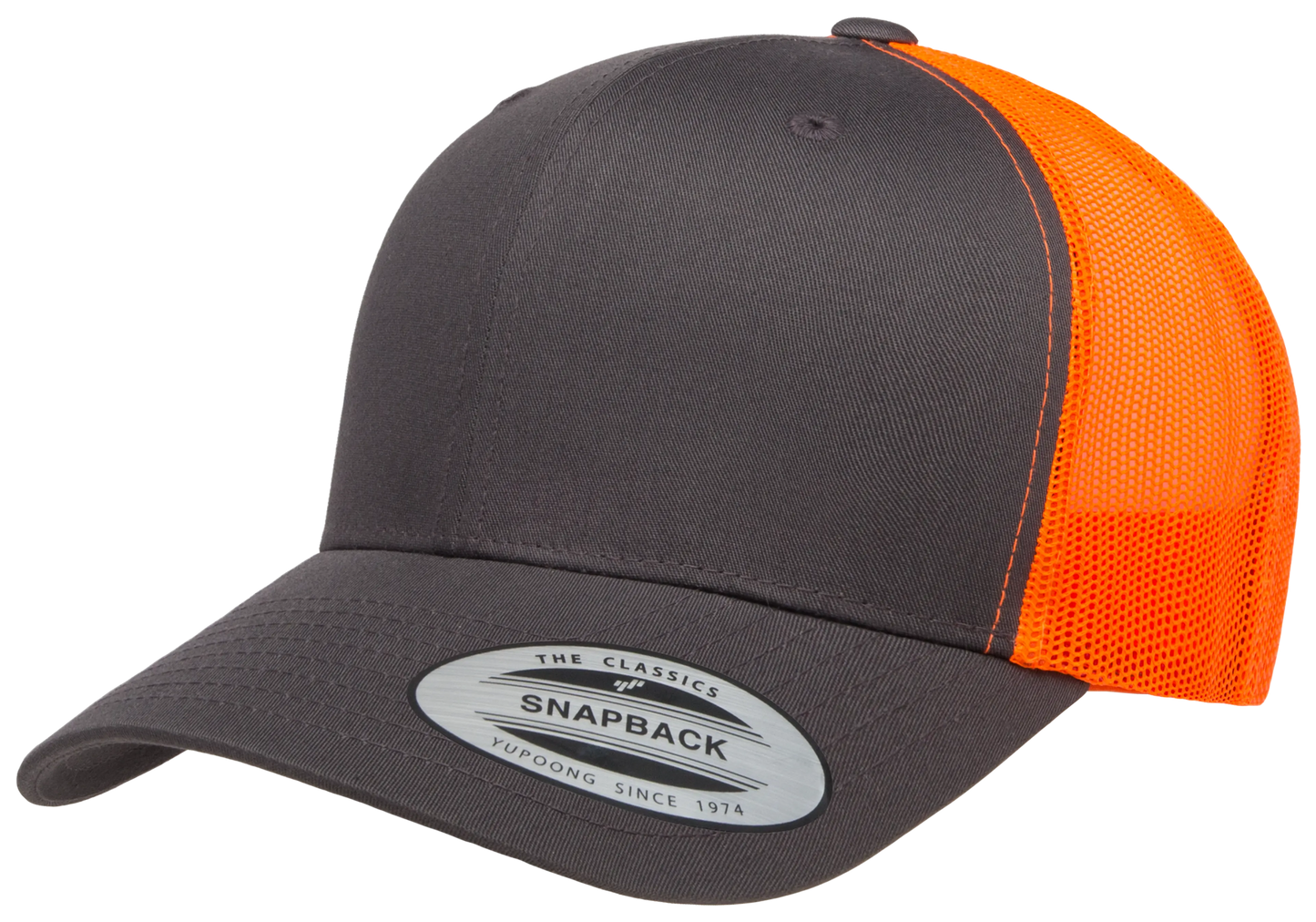 Custom Embroidered YP Classics® Retro Trucker Cap - 2Tone Snapback #6606T