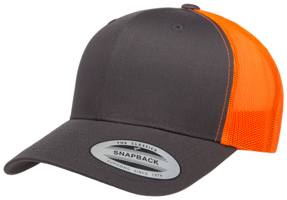 Custom Embroidered YP Classics® Retro Trucker Cap - 2Tone Snapback #6606T