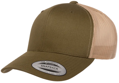 Custom Embroidered YP Classics® Retro Trucker Cap - 2Tone Snapback #6606T
