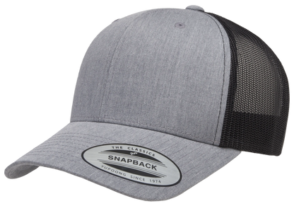 Custom Embroidered YP Classics® Retro Trucker Cap - 2Tone Snapback #6606T