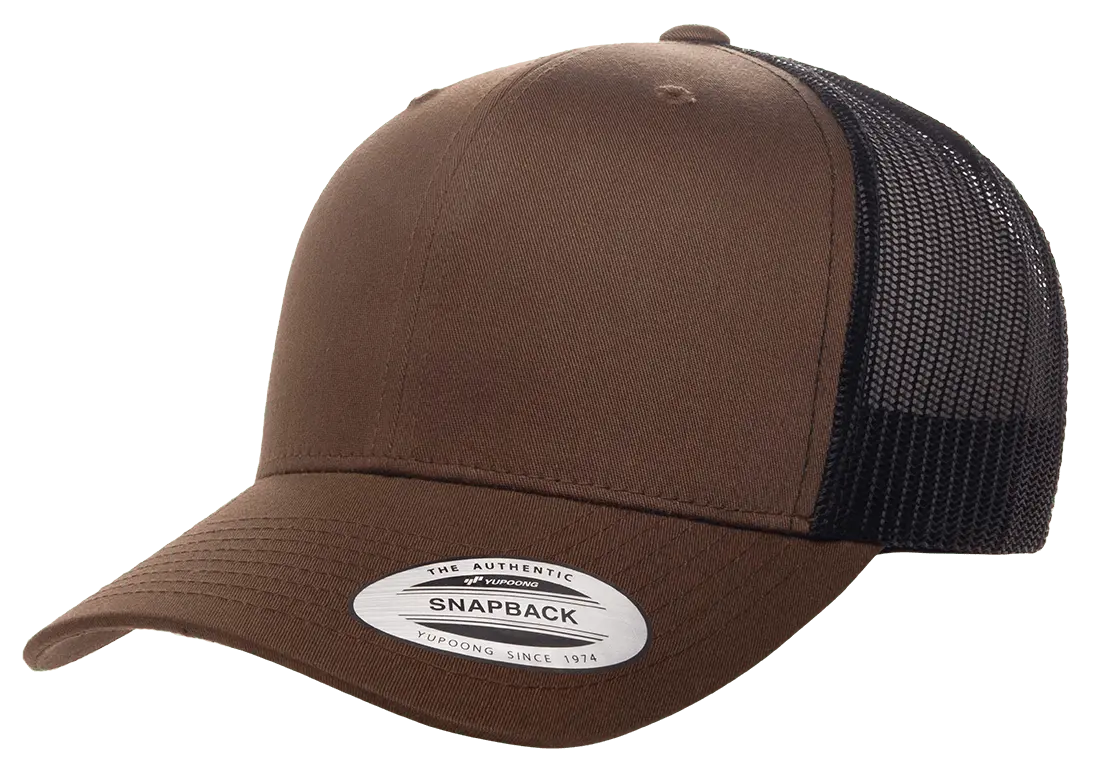 Custom Embroidered YP Classics® Retro Trucker Cap - 2Tone Snapback #6606T