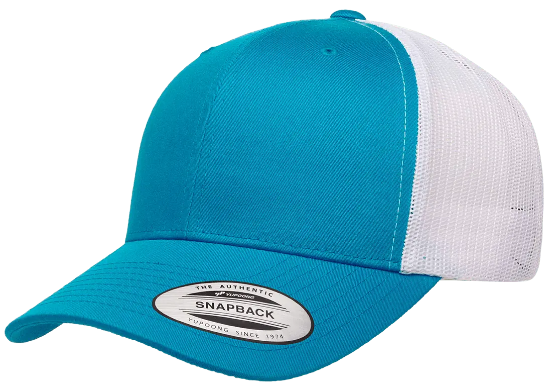 Custom Embroidered YP Classics® Retro Trucker Cap - 2Tone Snapback #6606T