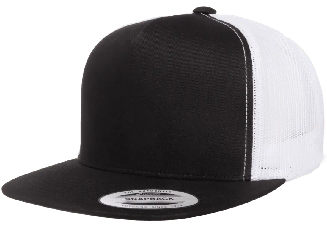 Custom Embroidered YP Classics® Classic Trucker Cap - 2Tone Snapback [Flat Bill] #6006T