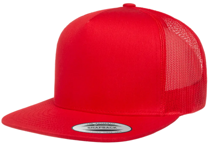 Custom Embroidered YP Classics® Classic Trucker Cap Snapback [Flat Bill] #6006