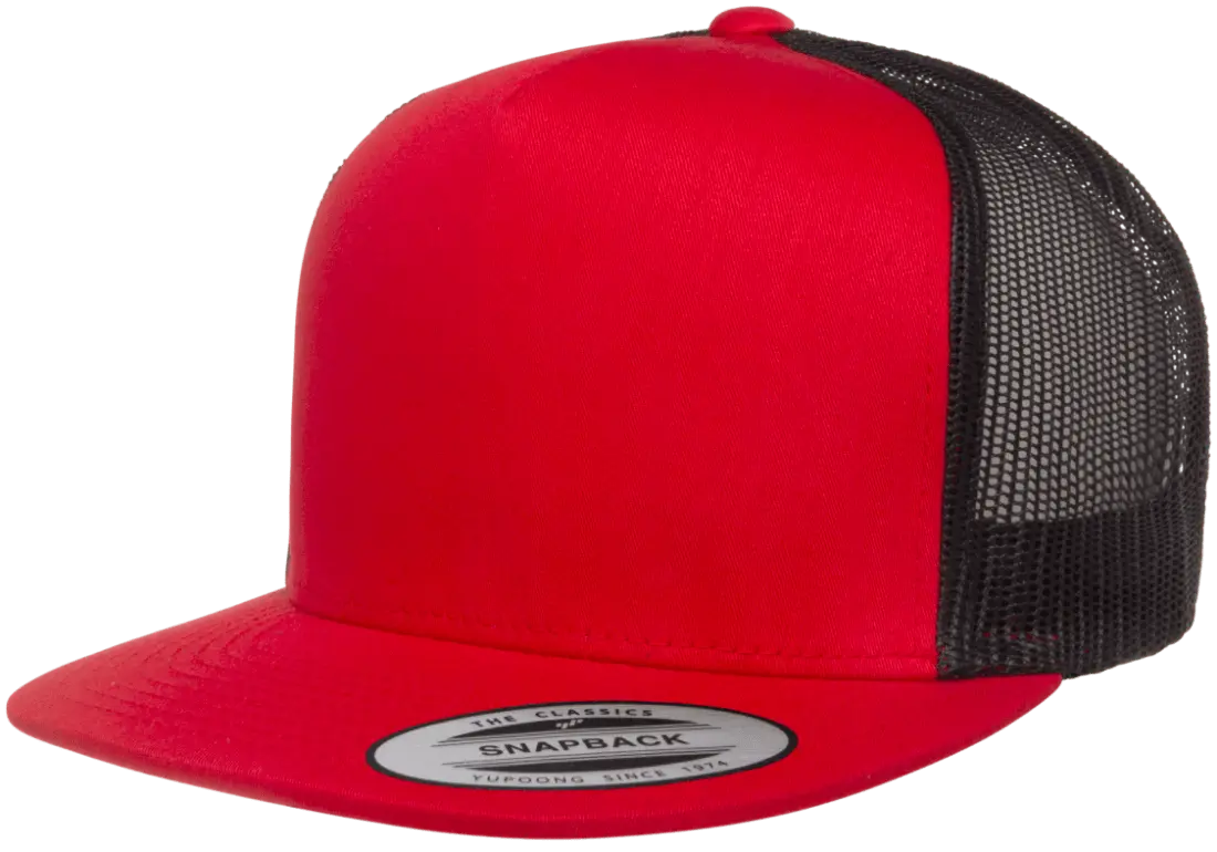 Custom Embroidered YP Classics® Classic Trucker Cap - 2Tone Snapback [Flat Bill] #6006T