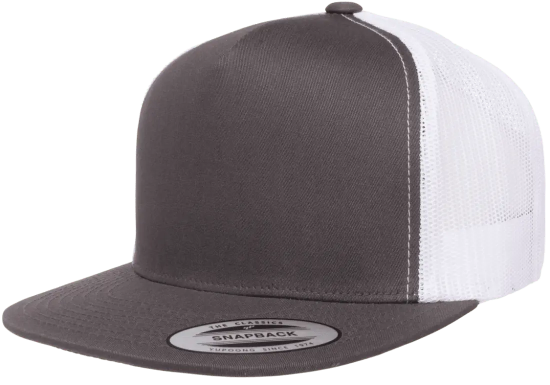 Custom Embroidered YP Classics® Classic Trucker Cap - 2Tone Snapback [Flat Bill] #6006T
