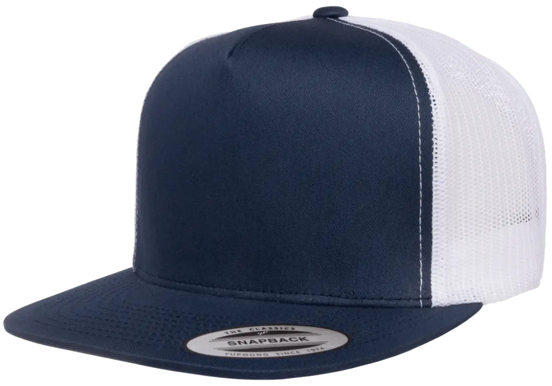 Custom Embroidered YP Classics® Classic Trucker Cap - 2Tone Snapback [Flat Bill] #6006T