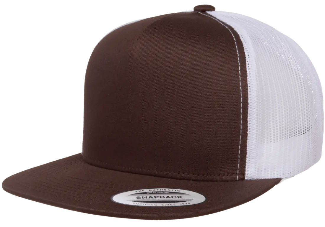 Custom Embroidered YP Classics® Classic Trucker Cap - 2Tone Snapback [Flat Bill] #6006T