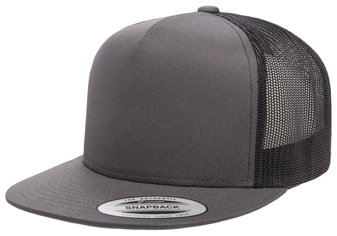 Custom Embroidered YP Classics® Classic Trucker Cap - 2Tone Snapback [Flat Bill] #6006T