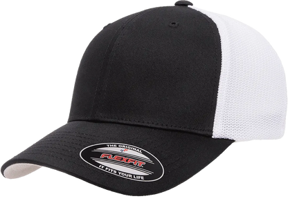 Custom Embroidered Flexfit® Trucker Mesh Cap - 2Tone Fitted #6511T