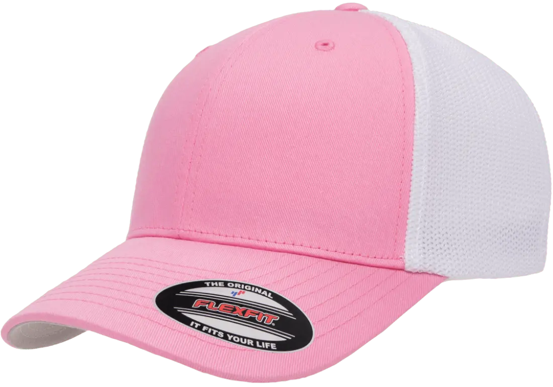 Custom Embroidered Flexfit® Trucker Mesh Cap - 2Tone Fitted #6511T
