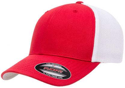 Custom Embroidered Flexfit® Trucker Mesh Cap - 2Tone Fitted #6511T