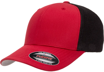 Custom Embroidered Flexfit® Trucker Mesh Cap - 2Tone Fitted #6511T