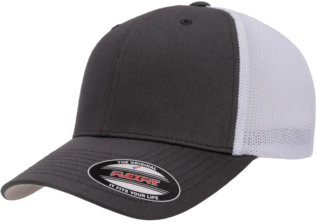 Custom Embroidered Flexfit® Trucker Mesh Cap - 2Tone Fitted #6511T