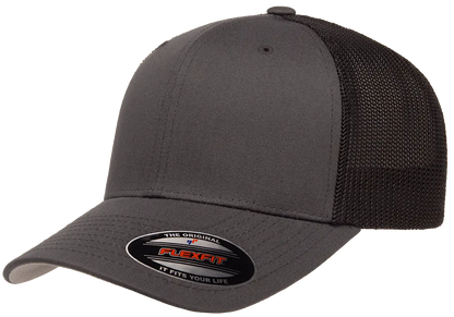 Custom Embroidered Flexfit® Trucker Mesh Cap - 2Tone Fitted #6511T