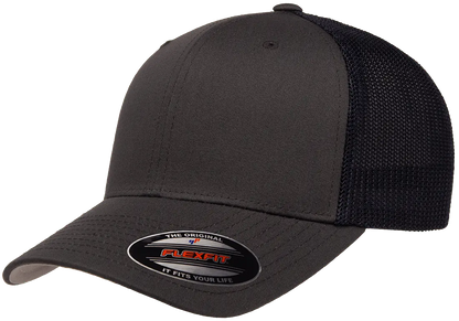 Custom Embroidered Flexfit® Trucker Mesh Cap - 2Tone Fitted #6511T