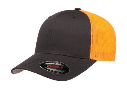 Custom Embroidered Flexfit® Trucker Mesh Cap - 2Tone Fitted #6511T