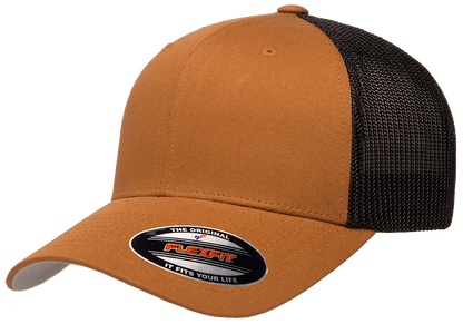 Custom Embroidered Flexfit® Trucker Mesh Cap - 2Tone Fitted #6511T