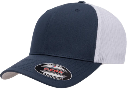 Custom Embroidered Flexfit® Trucker Mesh Cap - 2Tone Fitted #6511T
