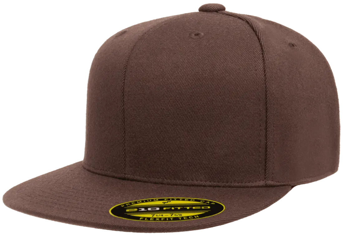 Custom Embroidered Flexfit 210® Premium Fitted Cap [Flat Bill] #6210