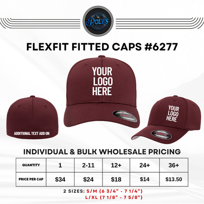 Custom Embroidered Flexfit® Fitted Cap #6277